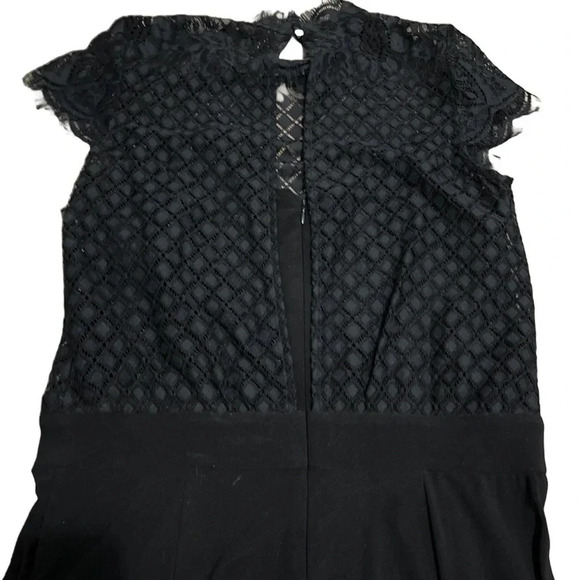 NWT! Julia Jordan Boston Proper Black Lace Wide Leg Jumpsuit. Size 8 - Picture 6 of 15